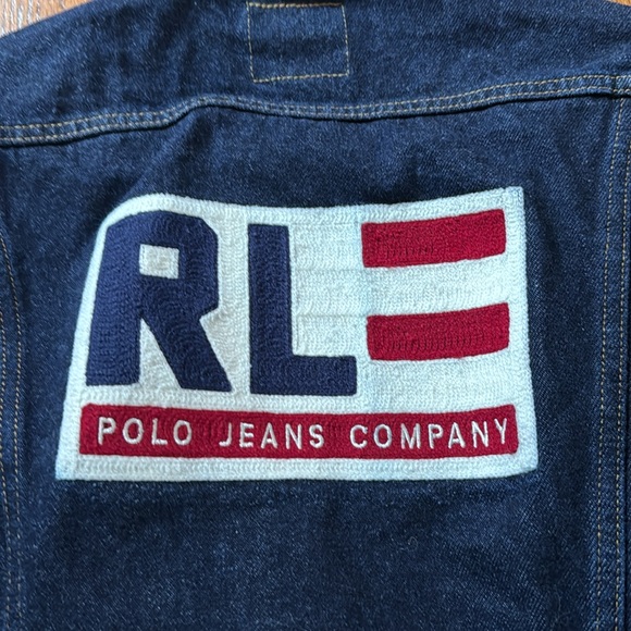 Ralph Lauren jeans co denim jacket with logo patch - Picture 2 of 5